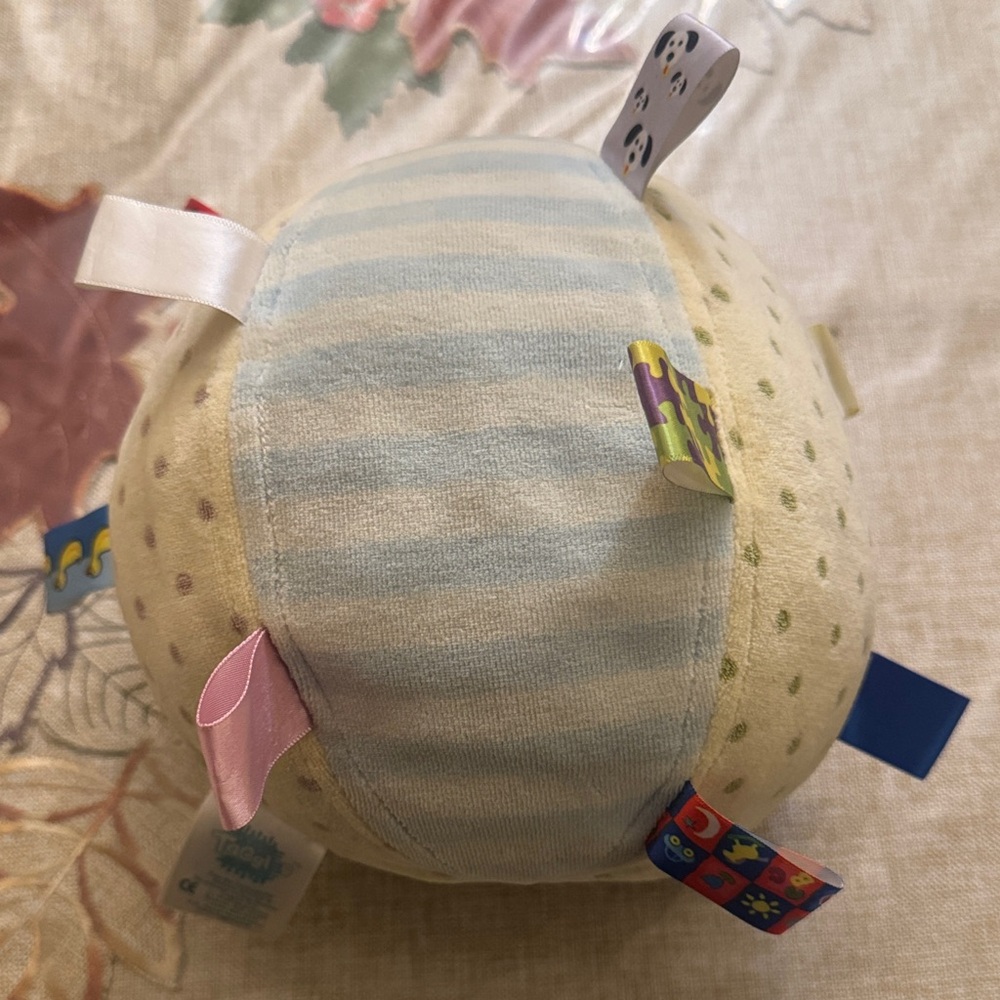 Taggies Pastel Soft Ball with Colorful Tags